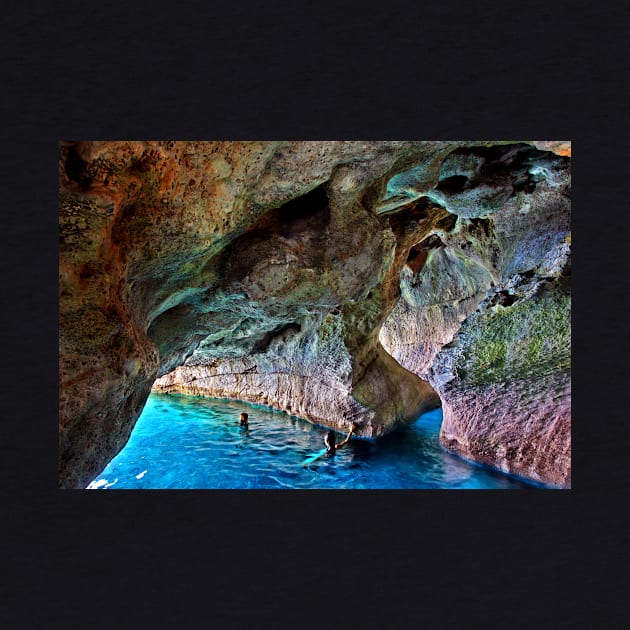 Swimming in the sea caves of Crete by Cretense72